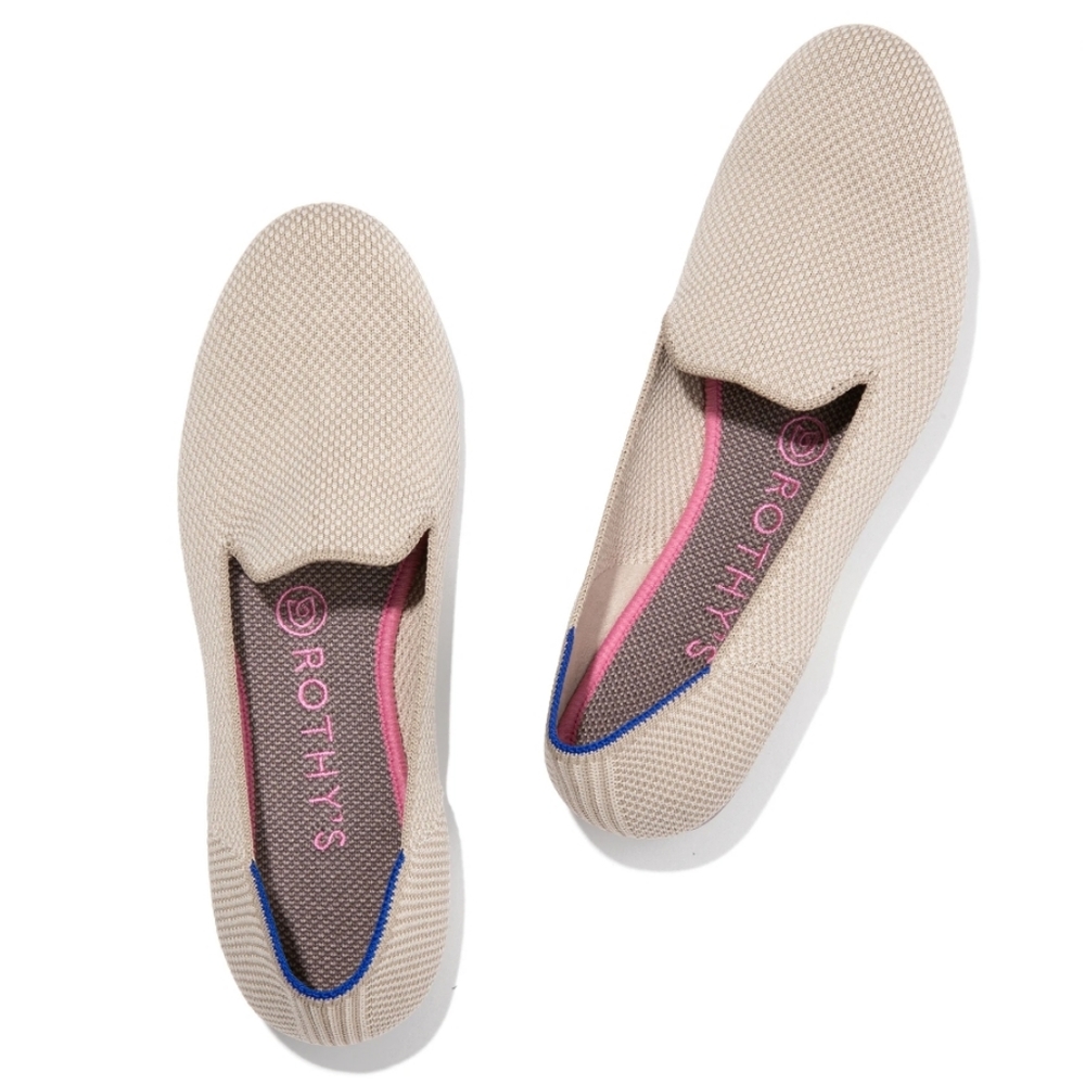 Rothys 12 Linen Double Stitch Loafers Shoes
